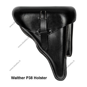 Walther P38 кобура черная кожаная 
